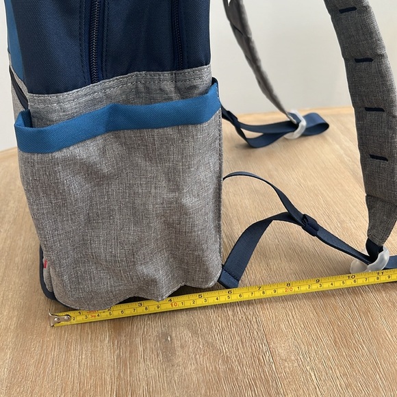 STATE Bags Kane Kids Double Pocket Backpack Navy Gray - Picture 9 of 9